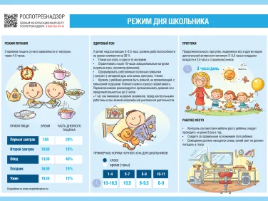 Режим дня школьника